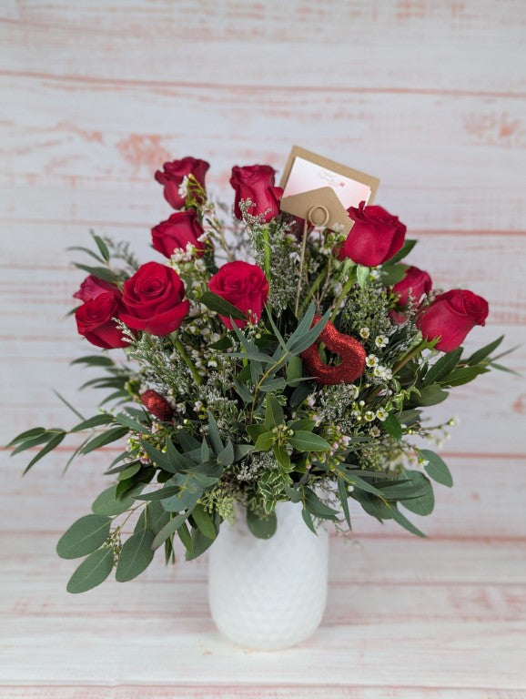Dozen Red Valentine Roses
